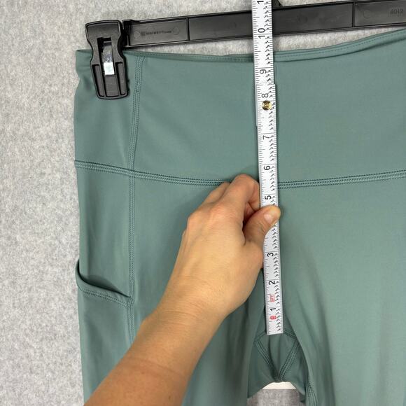 CRZ Yoga Leggings Womens Small Green Sports Capris Pockets Active Lounge READ - Picture 5 of 14